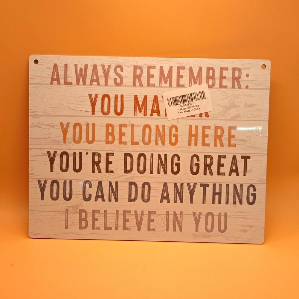 Always Remember Quote Wood Wall Sign Plaque, Ready To Hang, 12x8 Medium